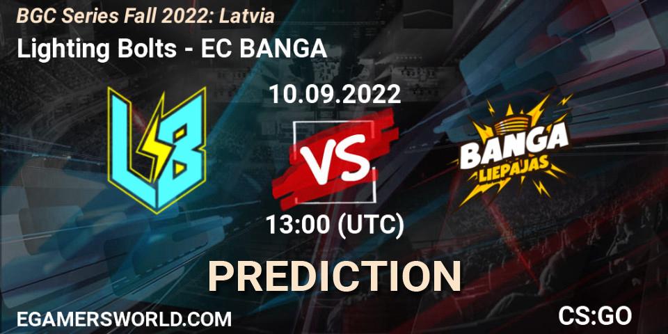 Pronóstico Lighting Bolts - EC BANGA. 10.09.2022 at 13:00, Counter-Strike (CS2), BGC Series Fall 2022: Latvia