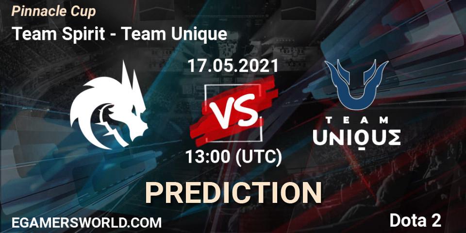 Pronóstico Team Spirit - Team Unique. 17.05.2021 at 13:00, Dota 2, Pinnacle Cup 2021 Dota 2