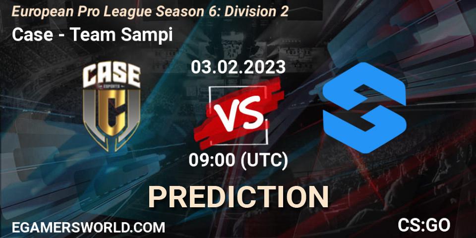 Pronóstico Case - Team Sampi. 07.02.23, CS2 (CS:GO), European Pro League Season 6: Division 2