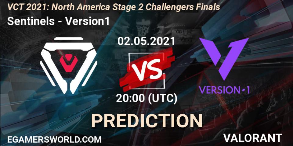Pronóstico Sentinels - Version1. 02.05.2021 at 20:00, VALORANT, VCT 2021: North America Stage 2 Challengers Finals