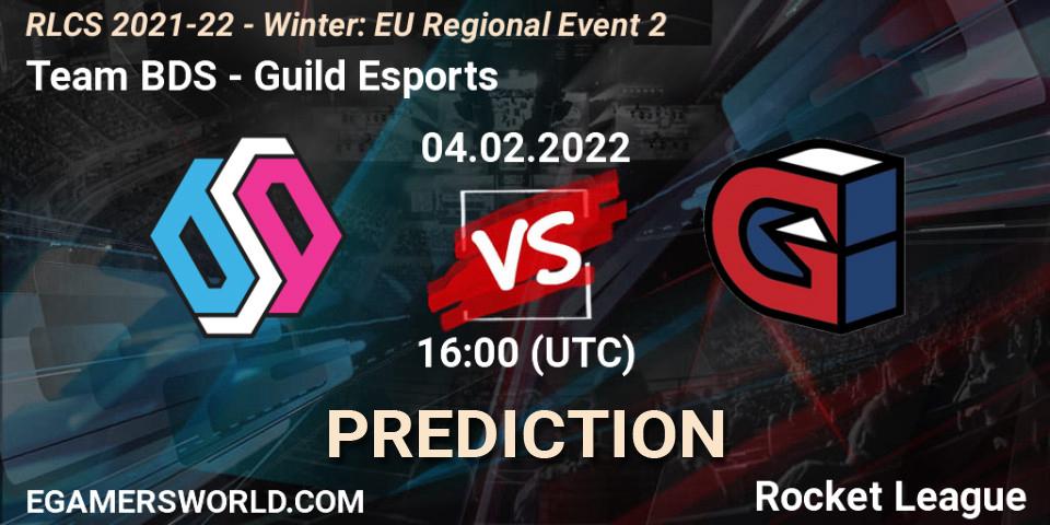 Pronóstico Team BDS - Guild Esports. 04.02.2022 at 16:00, Rocket League, RLCS 2021-22 - Winter: EU Regional Event 2
