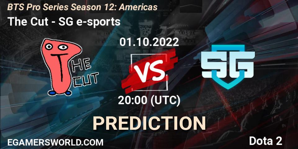 Pronóstico The Cut - SG e-sports. 01.10.22, Dota 2, BTS Pro Series Season 12: Americas
