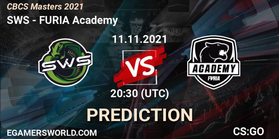 Pronóstico SWS - FURIA Academy. 11.11.2021 at 20:30, Counter-Strike (CS2), CBCS Masters 2021