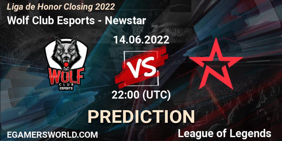 Pronóstico Wolf Club Esports - Newstar. 14.06.2022 at 22:00, LoL, Liga de Honor Closing 2022
