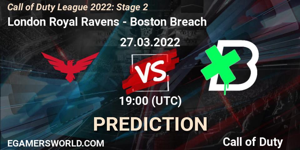 Pronóstico London Royal Ravens - Boston Breach. 27.03.22, Call of Duty, Call of Duty League 2022: Stage 2