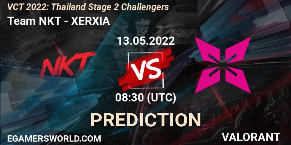 Pronóstico Team NKT - XERXIA. 13.05.2022 at 08:30, VALORANT, VCT 2022: Thailand Stage 2 Challengers