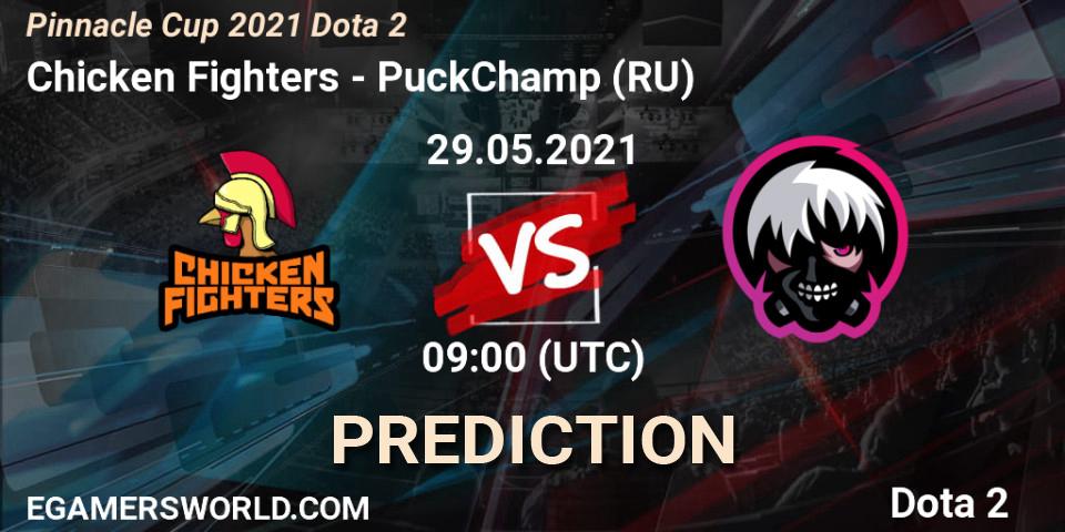 Pronóstico Chicken Fighters - PuckChamp (RU). 29.05.2021 at 09:08, Dota 2, Pinnacle Cup 2021 Dota 2