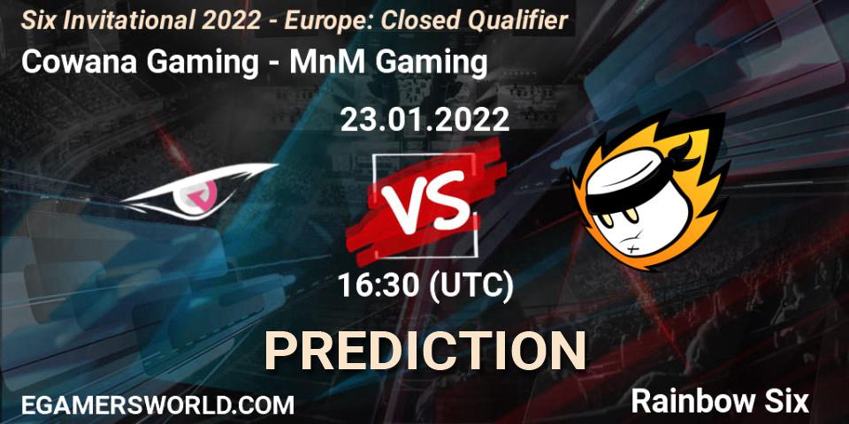 Pronóstico Cowana Gaming - MnM Gaming. 23.01.2022 at 16:30, Rainbow Six, Six Invitational 2022 - Europe: Closed Qualifier