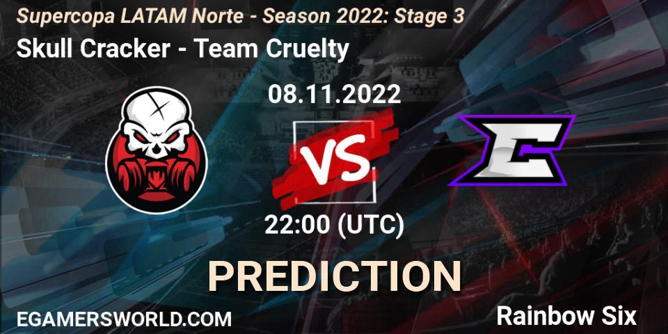 Pronóstico Skull Cracker - Team Cruelty. 08.11.2022 at 22:00, Rainbow Six, Supercopa LATAM Norte - Season 2022: Stage 3