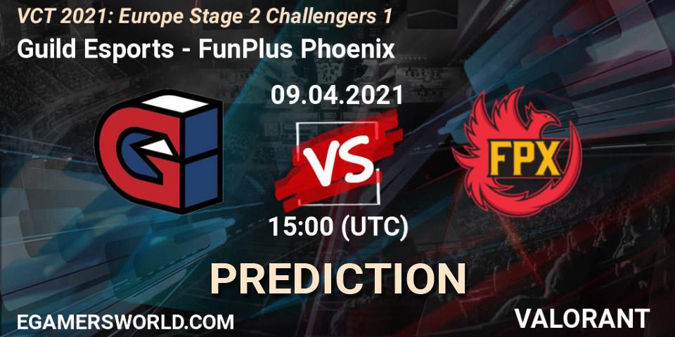 Pronóstico Guild Esports - FunPlus Phoenix. 09.04.2021 at 15:00, VALORANT, VCT 2021: Europe Stage 2 Challengers 1