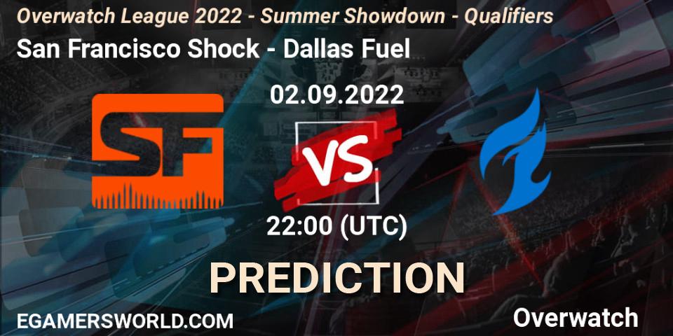 Pronóstico San Francisco Shock - Dallas Fuel. 02.09.2022 at 22:00, Overwatch, Overwatch League 2022 - Summer Showdown - Qualifiers