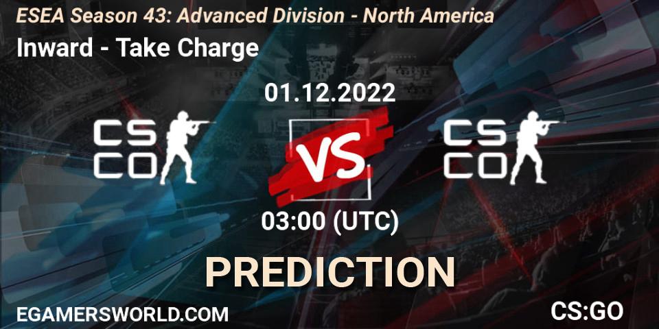 Pronóstico Inward - Take Charge. 01.12.22, CS2 (CS:GO), ESEA Season 43: Advanced Division - North America