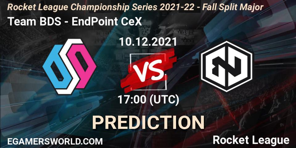 Pronóstico Team BDS - EndPoint CeX. 10.12.2021 at 17:00, Rocket League, RLCS 2021-22 - Fall Split Major