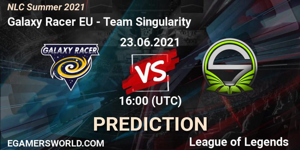 Pronóstico Galaxy Racer EU - Team Singularity. 23.06.2021 at 16:00, LoL, NLC Summer 2021