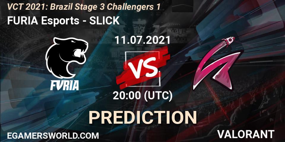 Pronóstico FURIA Esports - SLICK. 11.07.2021 at 20:00, VALORANT, VCT 2021: Brazil Stage 3 Challengers 1