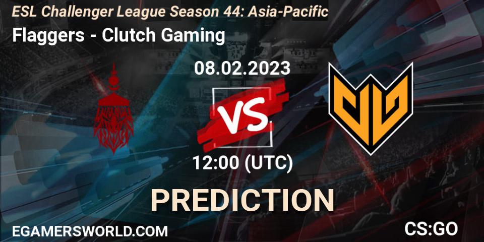 Pronóstico Flaggers - Clutch Gaming. 08.02.23, CS2 (CS:GO), ESL Challenger League Season 44: Asia-Pacific