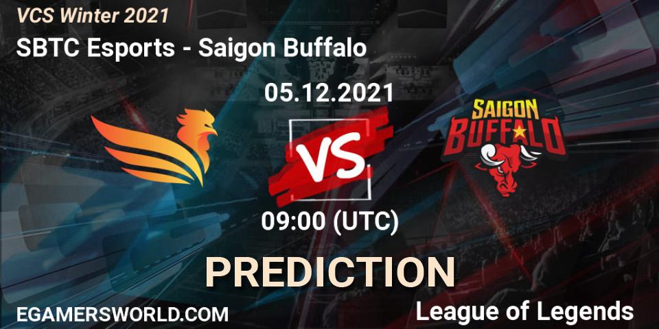 Pronóstico SBTC Esports - Saigon Buffalo. 05.12.2021 at 09:00, LoL, VCS Winter 2021