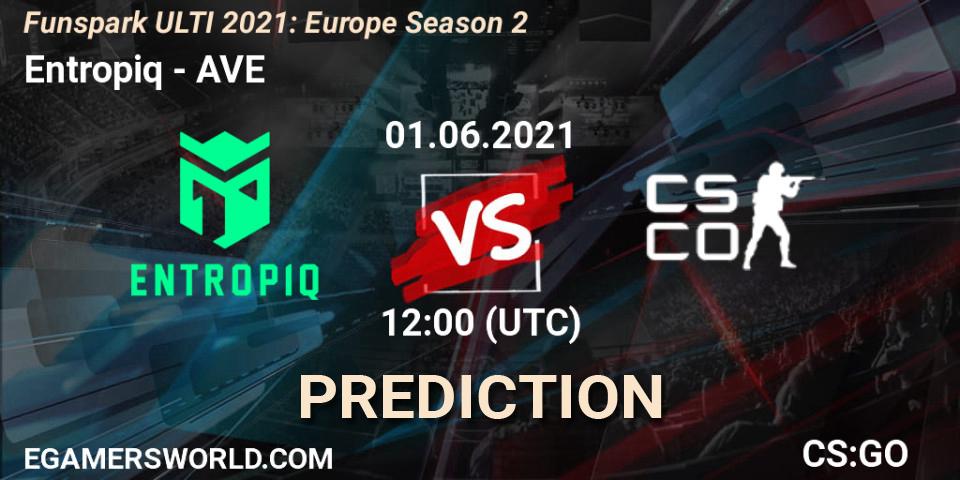 Pronóstico Entropiq - AVE. 01.06.2021 at 12:00, Counter-Strike (CS2), Funspark ULTI 2021: Europe Season 2