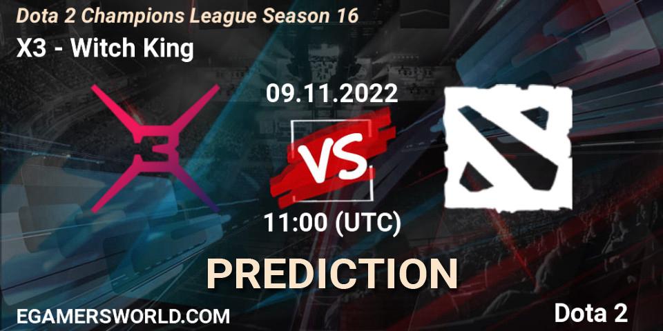 Pronóstico X3 - Witch King. 09.11.2022 at 11:54, Dota 2, Dota 2 Champions League Season 16