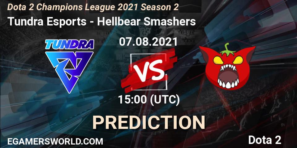 Pronóstico Tundra Esports - Hellbear Smashers. 07.08.2021 at 15:01, Dota 2, Dota 2 Champions League 2021 Season 2