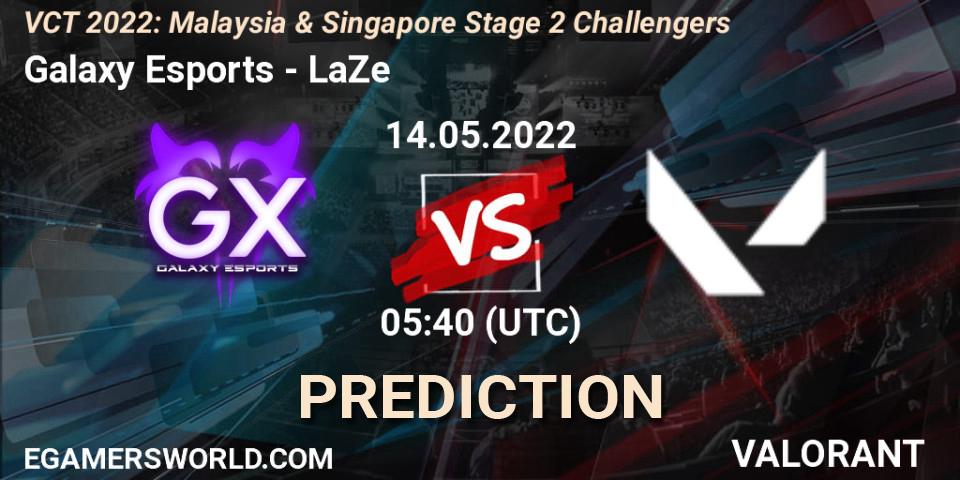 Pronóstico Galaxy Esports - LaZe. 14.05.2022 at 05:40, VALORANT, VCT 2022: Malaysia & Singapore Stage 2 Challengers
