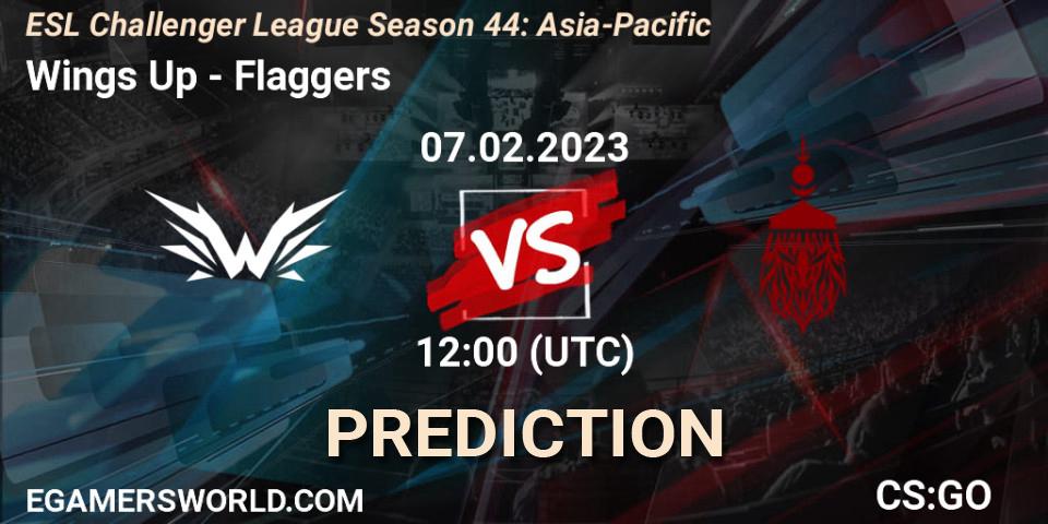 Pronóstico Wings Up - Flaggers. 07.02.23, CS2 (CS:GO), ESL Challenger League Season 44: Asia-Pacific