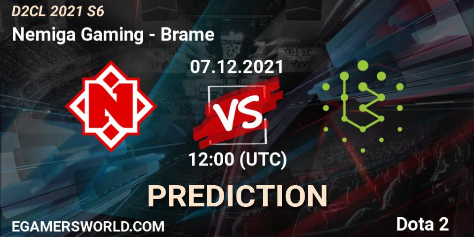 Pronóstico Nemiga Gaming - Brame. 07.12.2021 at 12:04, Dota 2, Dota 2 Champions League 2021 Season 6