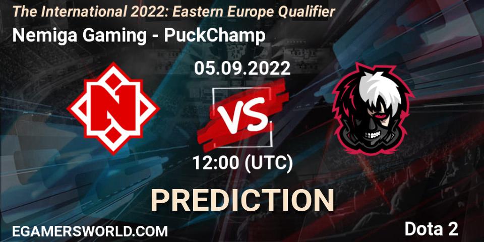 Pronóstico Nemiga Gaming - PuckChamp. 05.09.2022 at 11:31, Dota 2, The International 2022: Eastern Europe Qualifier