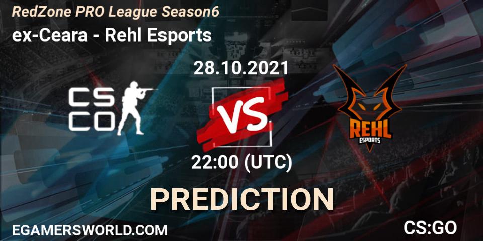 Pronóstico ex-Ceara - Rehl Esports. 02.11.2021 at 21:00, Counter-Strike (CS2), RedZone PRO League Season 6