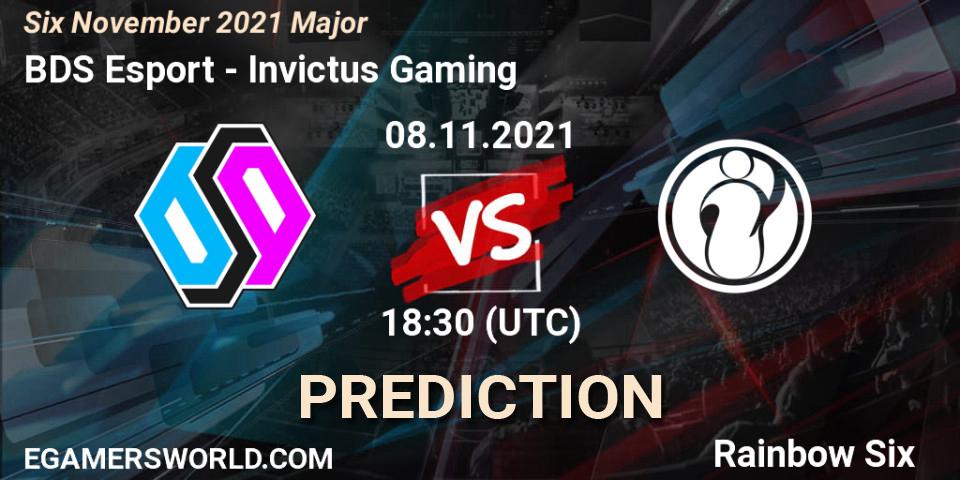 Pronóstico Invictus Gaming - BDS Esport. 10.11.2021 at 12:00, Rainbow Six, Six Sweden Major 2021