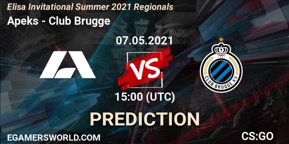 Pronóstico Apeks - Club Brugge. 07.05.21, CS2 (CS:GO), Elisa Invitational Summer 2021 Regionals