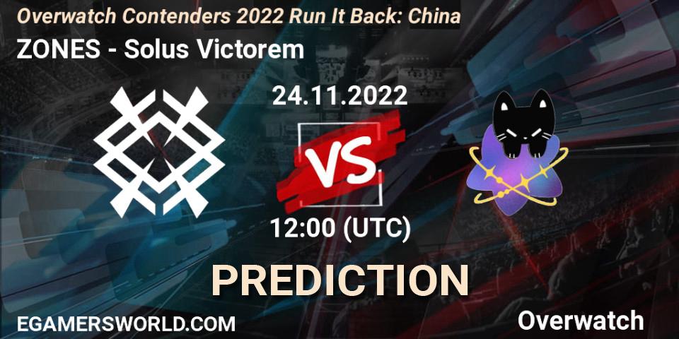Pronóstico ZONES - Solus Victorem. 24.11.22, Overwatch, Overwatch Contenders 2022 Run It Back: China