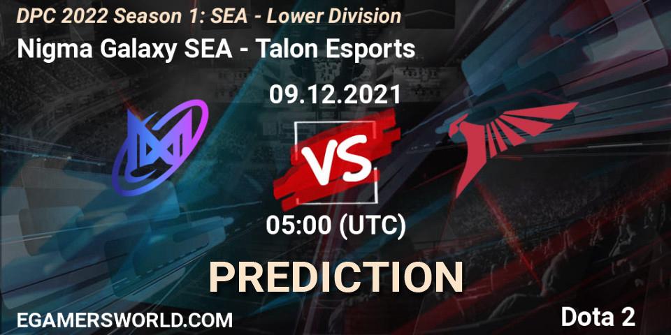 Pronóstico Nigma Galaxy SEA - Talon Esports. 09.12.2021 at 05:00, Dota 2, DPC 2022 Season 1: SEA - Lower Division