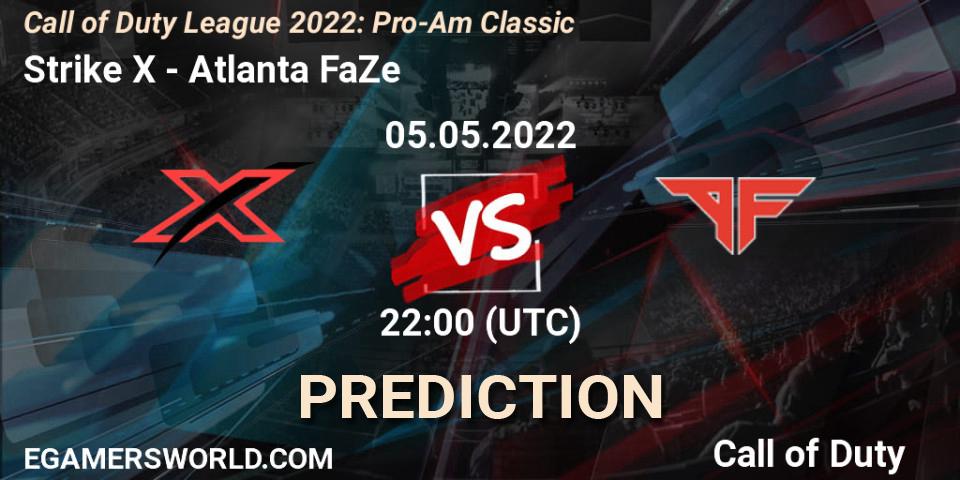 Pronóstico Strike X - Atlanta FaZe. 05.05.22, Call of Duty, Call of Duty League 2022: Pro-Am Classic