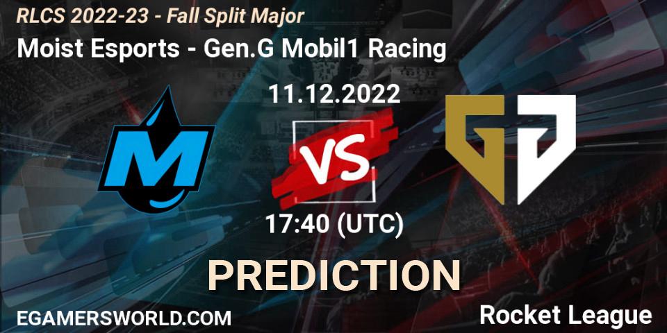 Pronóstico Moist Esports - Gen.G Mobil1 Racing. 11.12.2022 at 17:45, Rocket League, RLCS 2022-23 - Fall Split Major