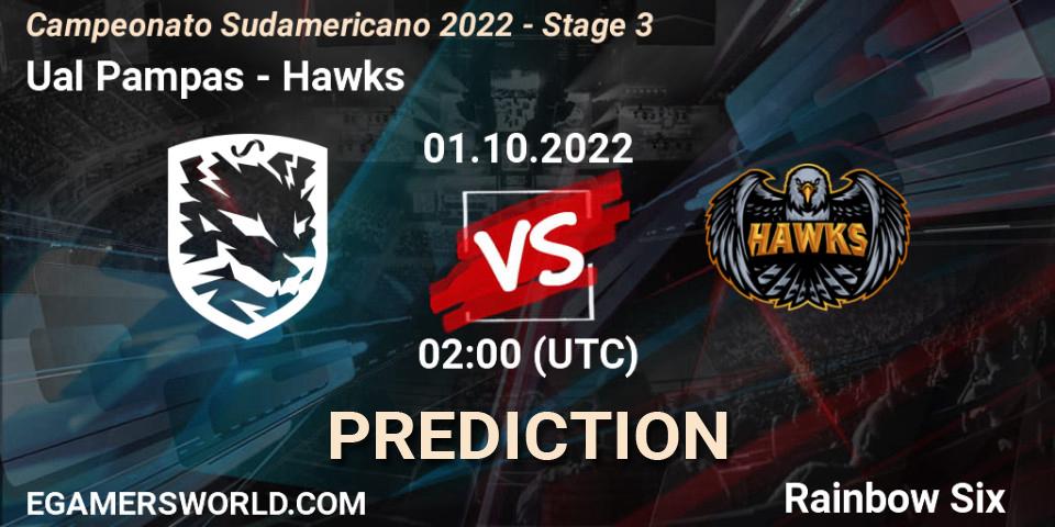 Pronóstico Ualá Pampas - Hawks. 01.10.2022 at 02:00, Rainbow Six, Campeonato Sudamericano 2022 - Stage 3