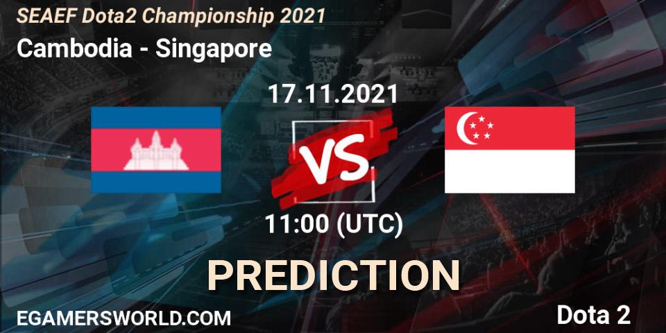 Pronóstico Team Cambodia - Team Singapore. 17.11.2021 at 11:56, Dota 2, SEAEF Dota2 Championship 2021