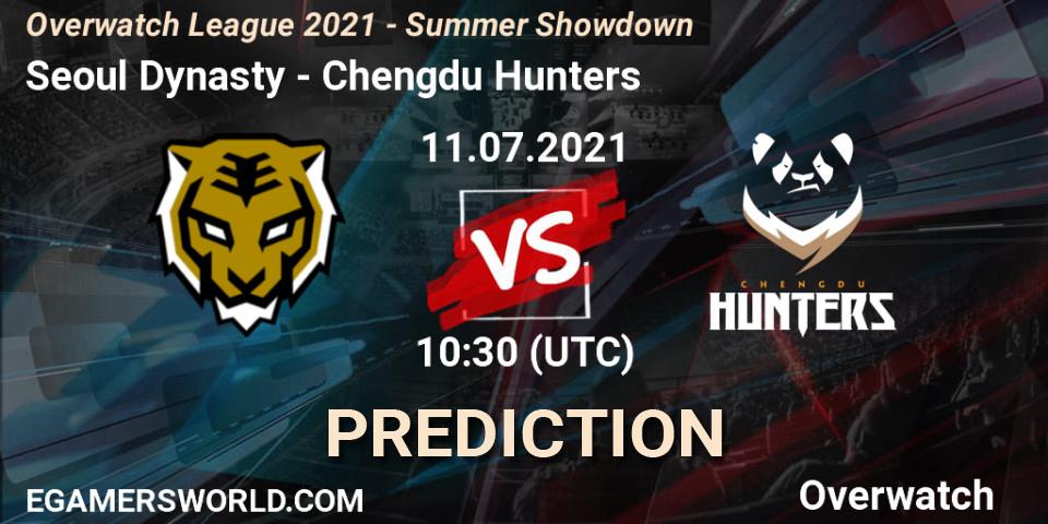 Pronóstico Seoul Dynasty - Chengdu Hunters. 11.07.2021 at 10:30, Overwatch, Overwatch League 2021 - Summer Showdown
