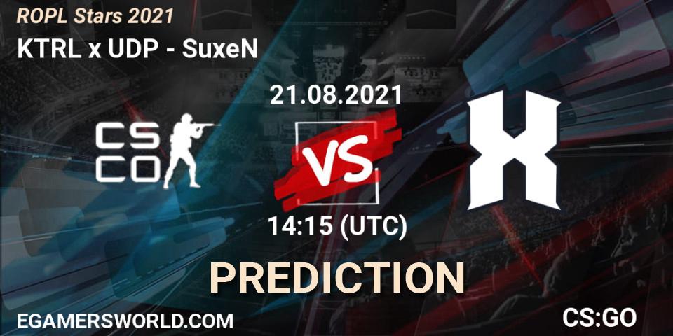 Pronóstico KTRL Knights - SuxeN. 21.08.2021 at 15:30, Counter-Strike (CS2), ROPL Stars 2021