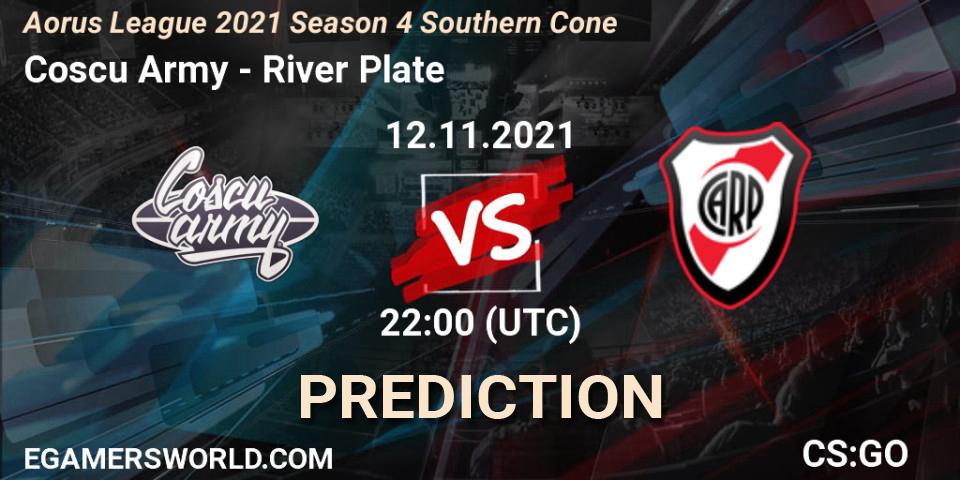 Pronóstico Coscu Army - River Plate. 12.11.2021 at 22:10, Counter-Strike (CS2), Aorus League 2021 Season 4 Southern Cone