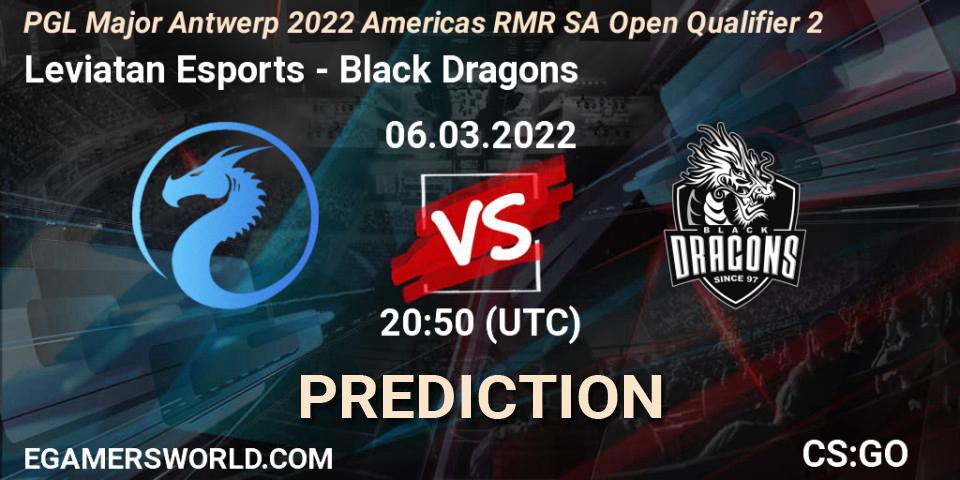 Pronóstico Leviatan Esports - Black Dragons. 06.03.2022 at 20:50, Counter-Strike (CS2), PGL Major Antwerp 2022 Americas RMR SA Open Qualifier 2