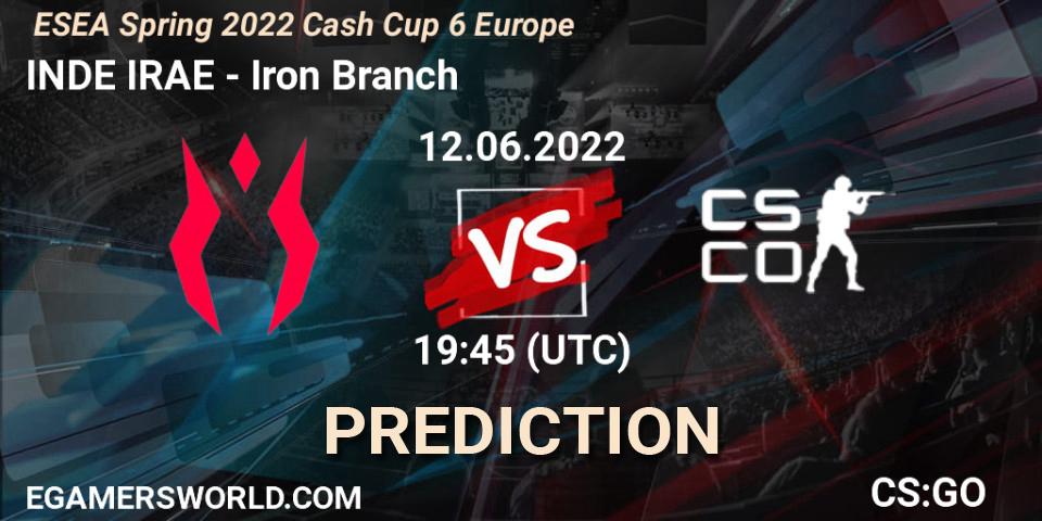 Pronóstico INDE IRAE - Iron Branch. 12.06.2022 at 19:45, Counter-Strike (CS2), ESEA Cash Cup: Europe - Spring 2022 #6