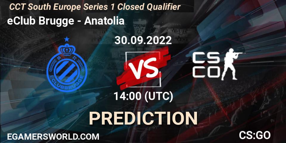 Pronóstico eClub Brugge - TOA. 30.09.2022 at 14:00, Counter-Strike (CS2), CCT South Europe Series 1 Closed Qualifier