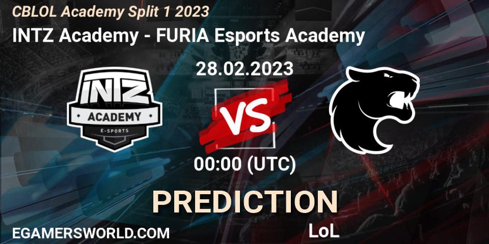 Pronóstico INTZ Academy - FURIA Esports Academy. 28.02.2023 at 00:00, LoL, CBLOL Academy Split 1 2023