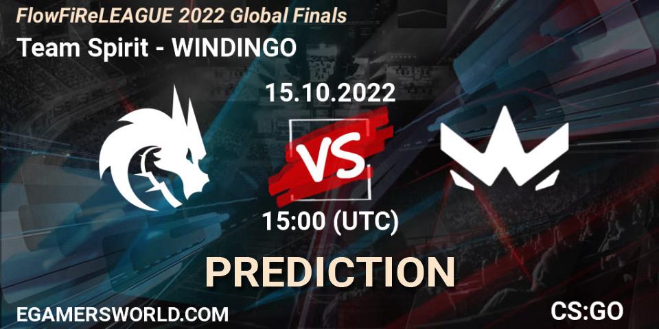 Pronóstico Team Spirit - WINDINGO. 15.10.22, CS2 (CS:GO), FlowFiReLEAGUE 2022 Global Finals