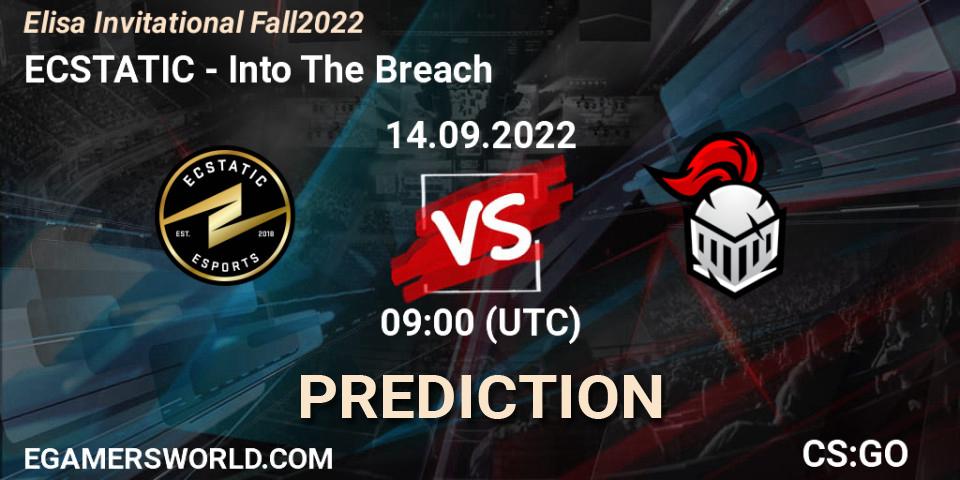 Pronóstico ECSTATIC - Into The Breach. 14.09.2022 at 09:00, Counter-Strike (CS2), Elisa Invitational Fall 2022