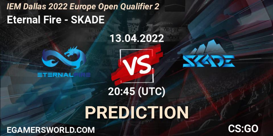 Pronóstico Eternal Fire - SKADE. 13.04.2022 at 20:45, Counter-Strike (CS2), IEM Dallas 2022 Europe Open Qualifier 2