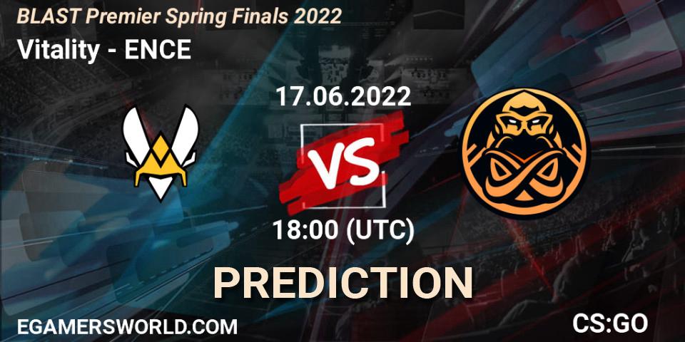 Pronóstico Vitality - ENCE. 17.06.22, CS2 (CS:GO), BLAST Premier Spring Finals 2022 