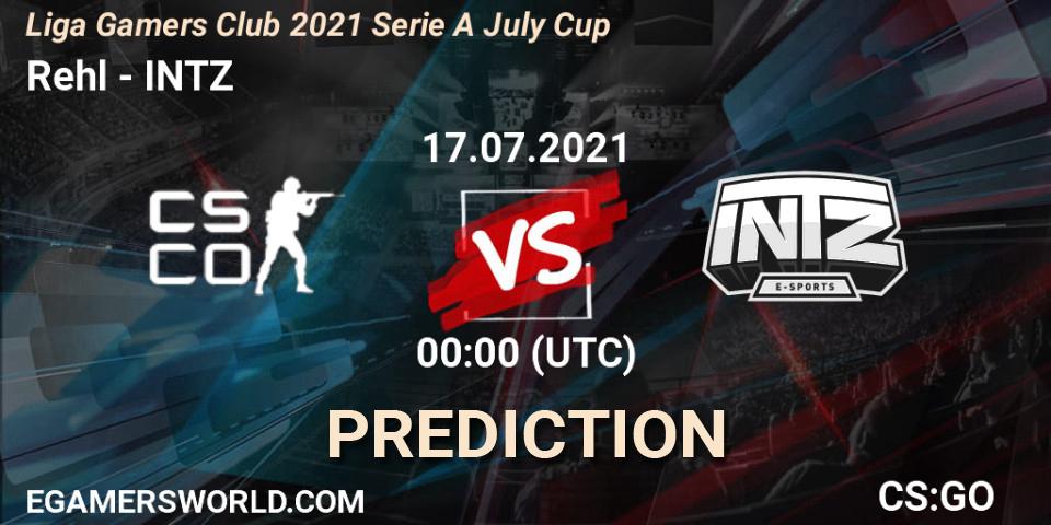Pronóstico Rehl Esports - INTZ. 16.07.2021 at 21:00, Counter-Strike (CS2), Liga Gamers Club 2021 Serie A July Cup