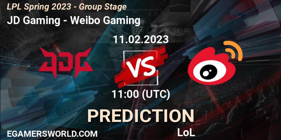 Pronóstico JD Gaming - Weibo Gaming. 11.02.23, LoL, LPL Spring 2023 - Group Stage